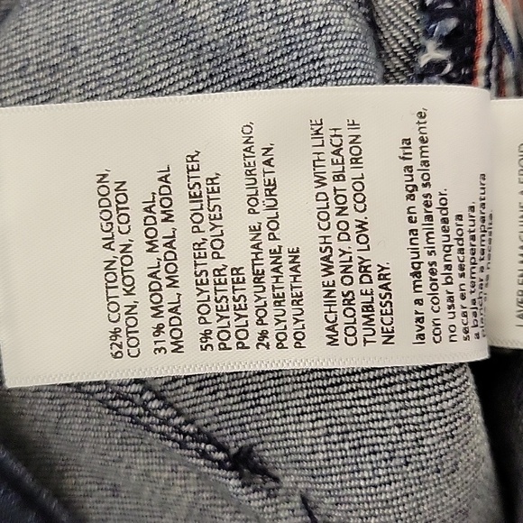 Fred by Fred Segal perfect skinny blue jeans, destructed women's sz 26 - Picture 7 of 7